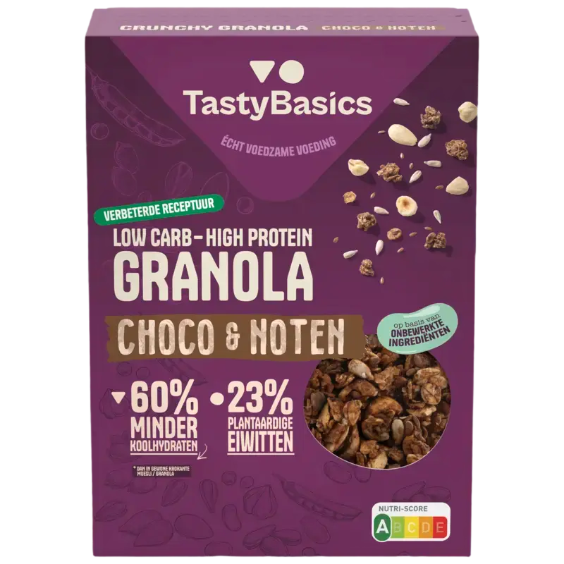 TastyBasics Crunchy granola choco & noten