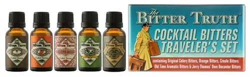 The BitterTruth Cocktail Bitters Traveler's Set, 5x20 ml