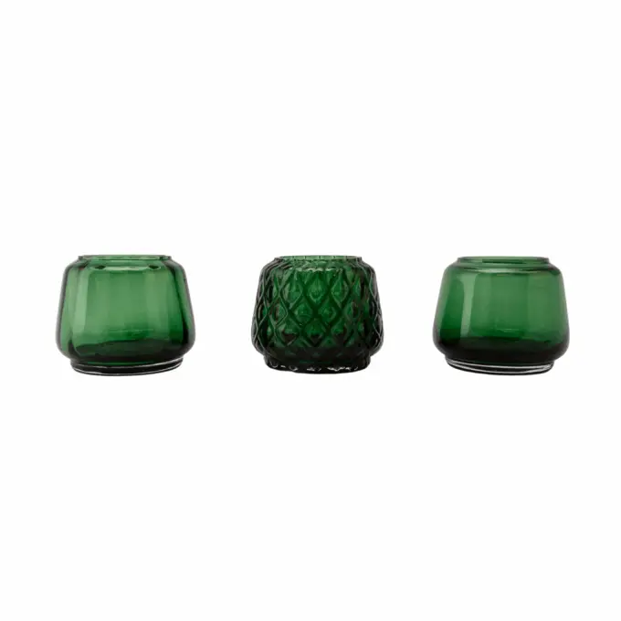 Theelichtjes Kuro Mix Set 3 Moss Green