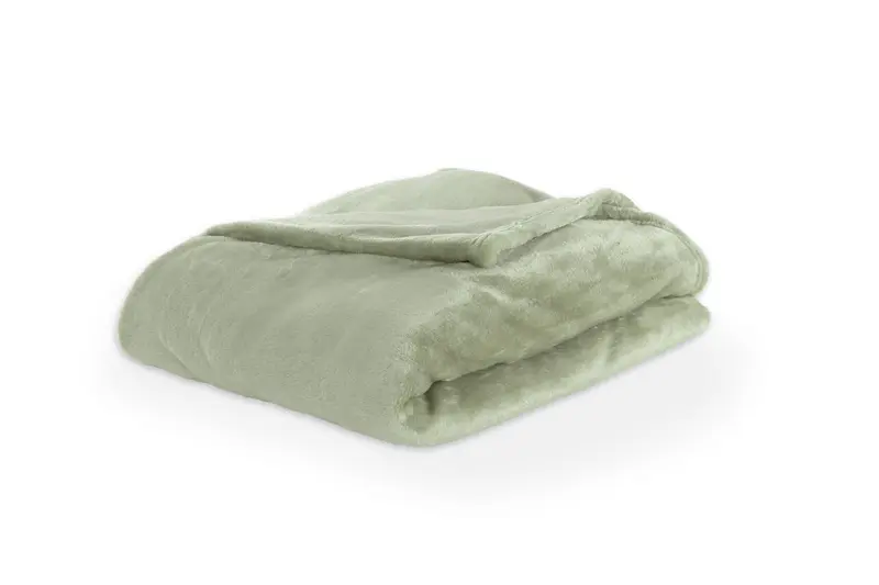Tiseco - Plaid COSY DELUX - Microflannel 280 g/m² - 180x220 cm, sea green