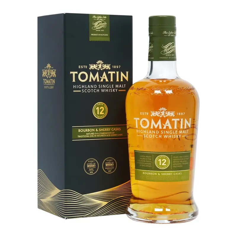 Tomatin 12 Year Old - Bourbon & Sherry Casks 70cl