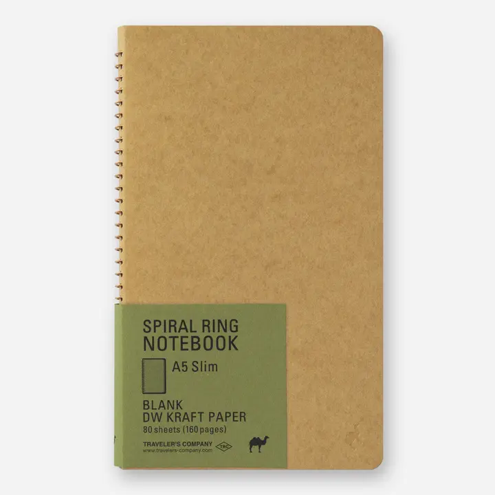 TRC spiral ring notebook A5 slim kraft