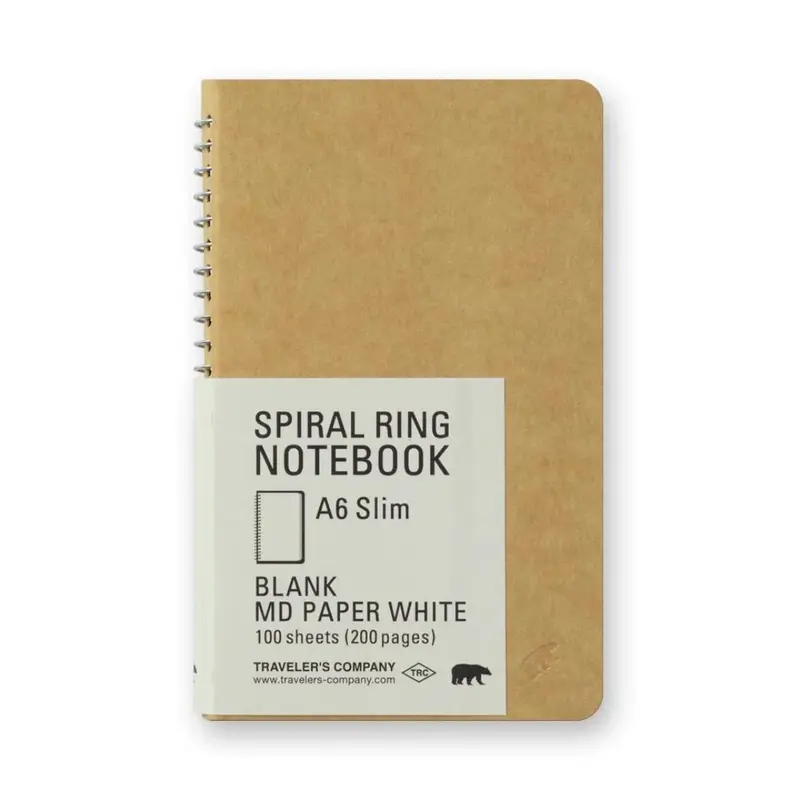 TRC spiral ring notebook A6 Slim White