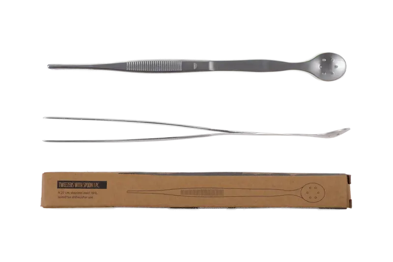 Tweezer with spoon Stainless Steel 27 cm