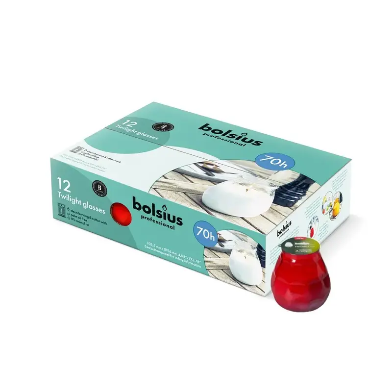 Twilight, Brandduur 70u, Rood, doos 12