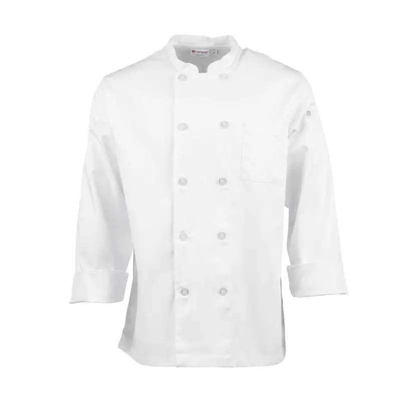Veste de cuisine mixte Le Mans Chef Works blanche L