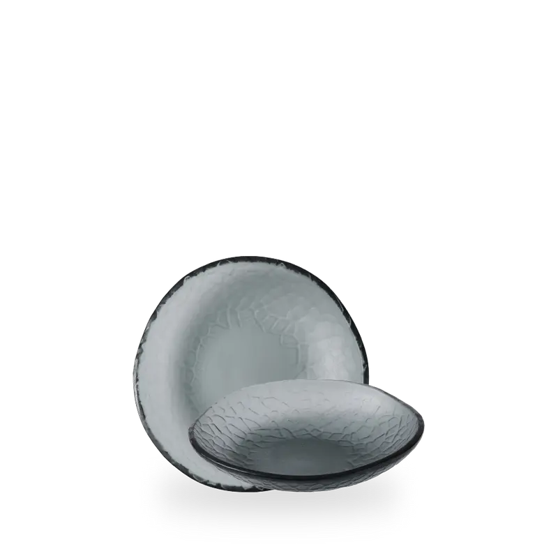 Viana Glass Dusk Organic Bowl 17 cm 6/box