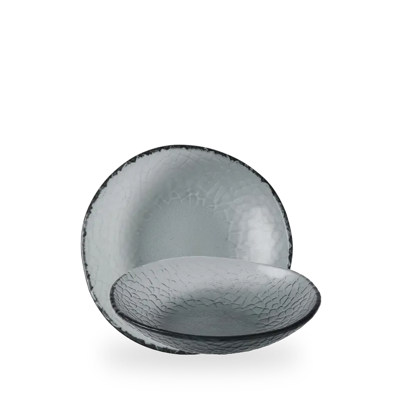 Viana Glass Dusk Organic Bowl 21 cm 6/box