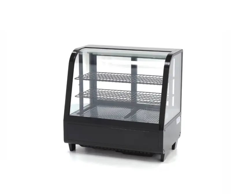 Vitrine à gâteaux - 100 L - 68 cm - noir