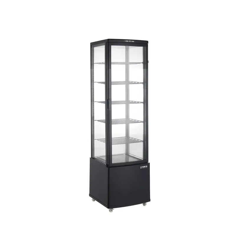 Vitrine réfrigérée SARO, noire LEO AV - 330-3038