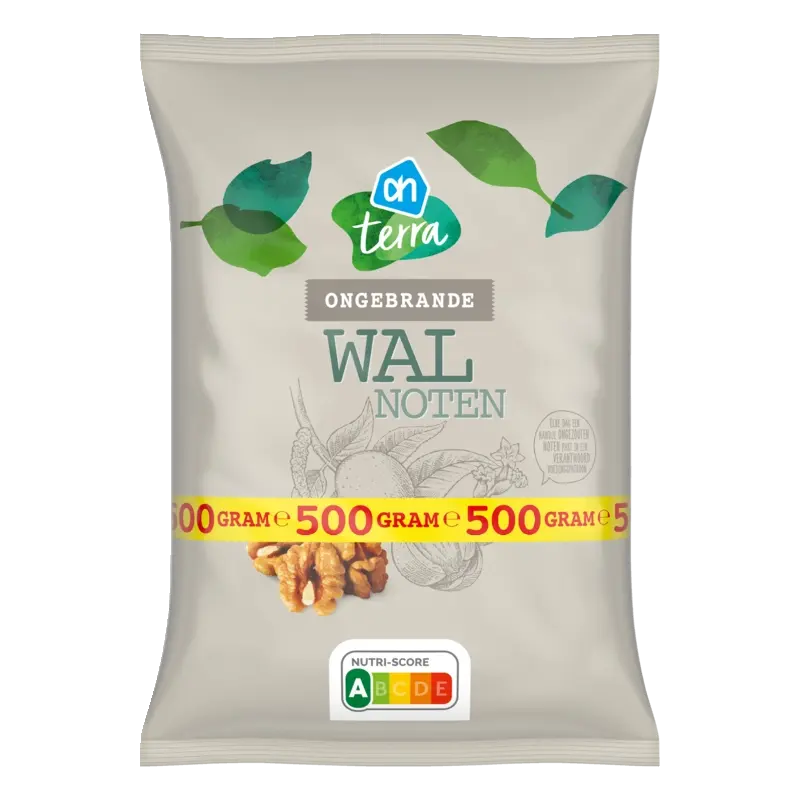 Walnoten ongebrand