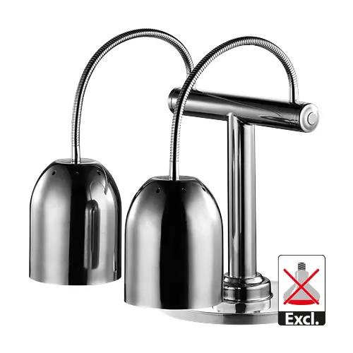 Warmhoudlamp Duo (RVS)