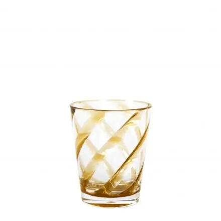Waterglas mustard spiral 11cm - gemaakt van melamine