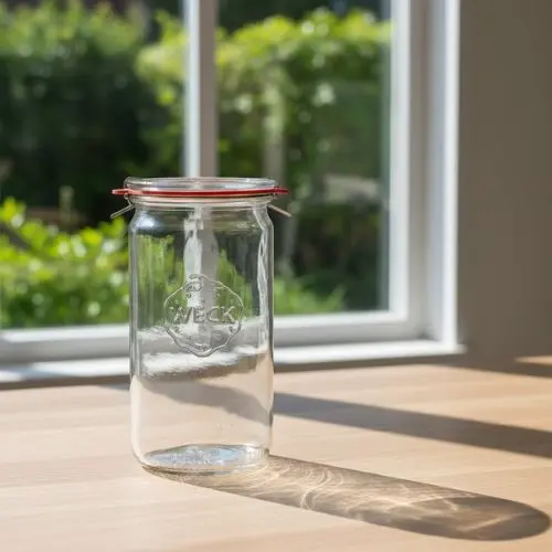 Weckpot 340 ml – glazen inmaakpot met klemdeksel per tray van 22 stuks