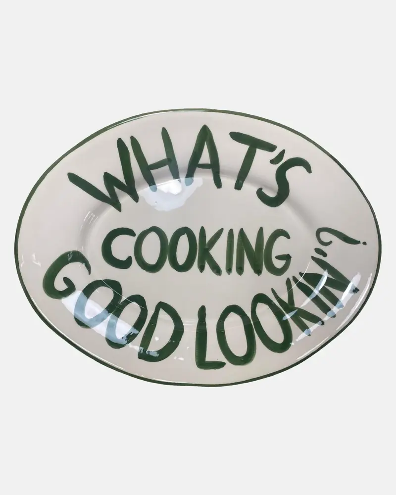 'What's cooking good lookin'?' serveerschaal