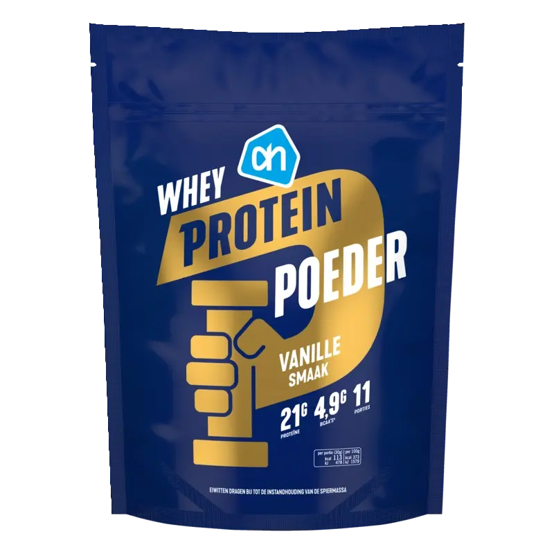 Whey protein shake vanille
