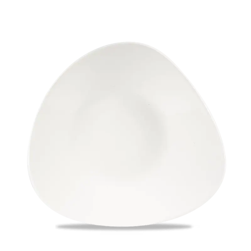 White Triangle Shallow Bowl 27.2 x 26.7cm 12/box