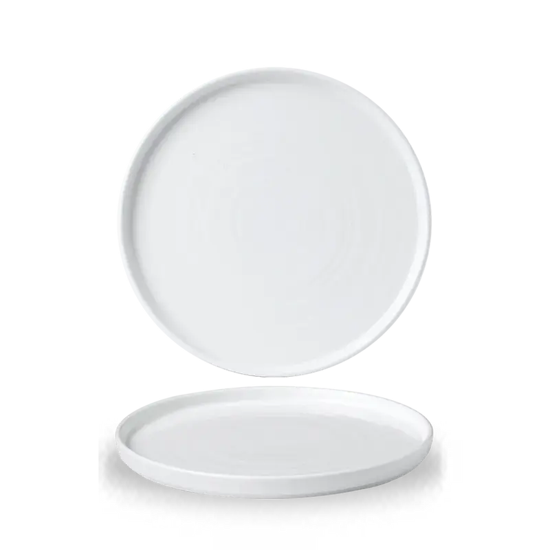 White Walled Plate 22cm 6/box