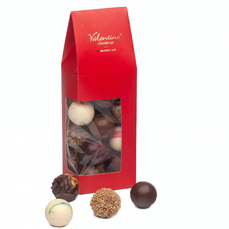 Window box assorted Round Truffles 200g
