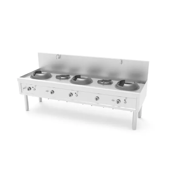 Woks – 2450 × 850 × 1100mm | Unninox WK-3+2