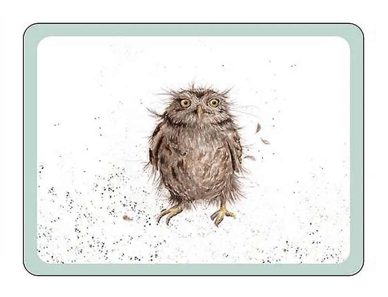 Wrendale Designs Country Set Placemat - Uil - 30,5 cm x 23 cm