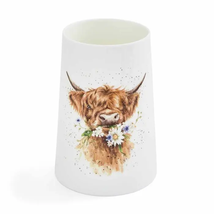 Wrendale Designs Daisy Coo Vaas - Fine Bone China - 20,5 cm x 11 cm
