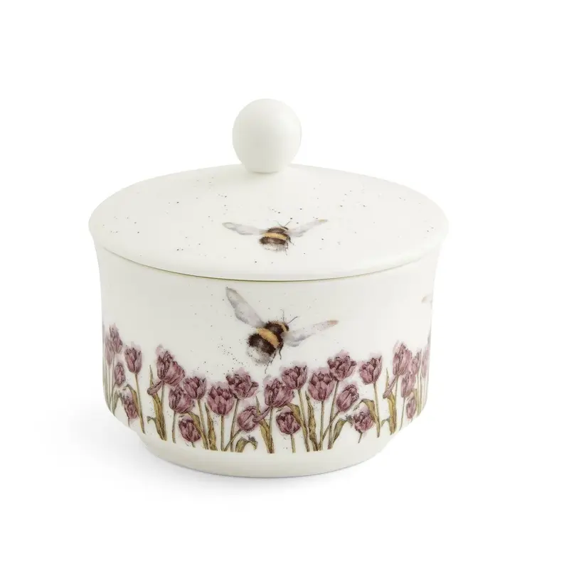 Wrendale Designs Flight of the Bumblebee Suikerpot - Fine Bone China - 10 cm x 10 cm
