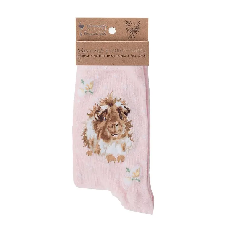 Wrendale Designs Grinny Pig Damessokken