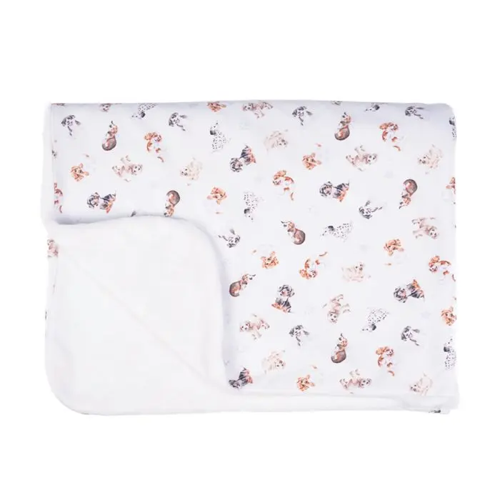 Wrendale Designs Little Paws Babydeken - 90 cm x 69 cm