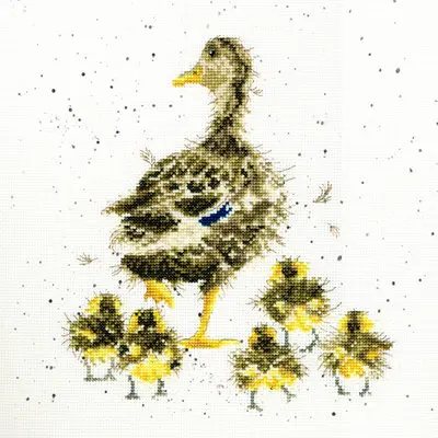 Wrendale Designs Lovely Mum Borduurpakket - 26 cm x 26 cm
