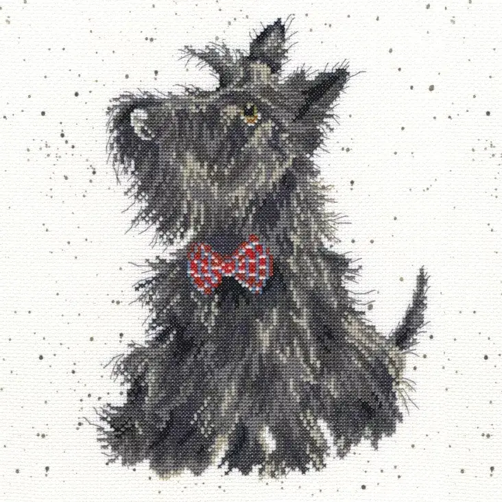 Wrendale Designs Scottie Borduurpakket - 26 cm x 26 cm