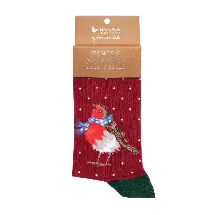 Wrendale Designs Season's Tweetings Damessokken