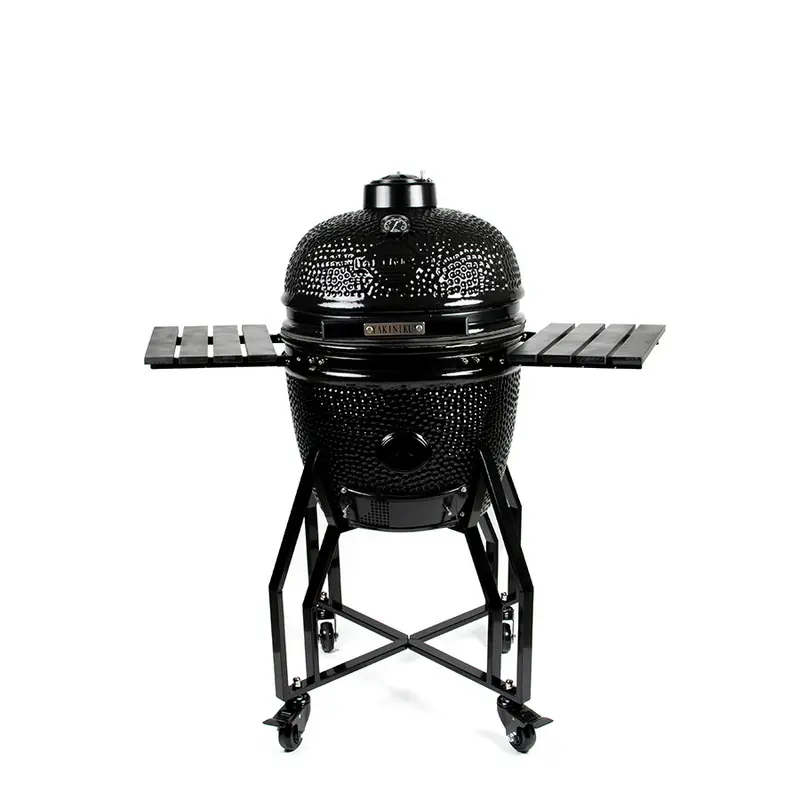 YAKINIKU Medium Kamado Basic 'Black Edition' Ø41cm + Onderstel en zijtafels