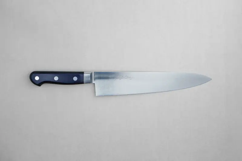 Yamawaki 8A stainless steel gyuto 240 with a pakka handle
