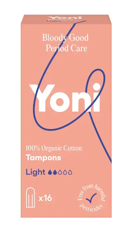 Yoni Tampons van biologisch katoen light
