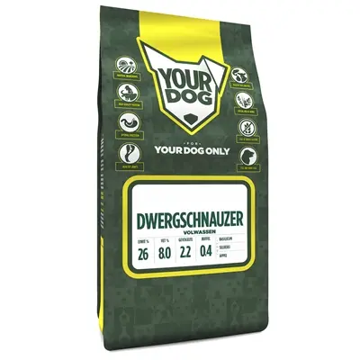 YOURDOG DWERGSCHNAUZER VOLWASSEN 3 KG
