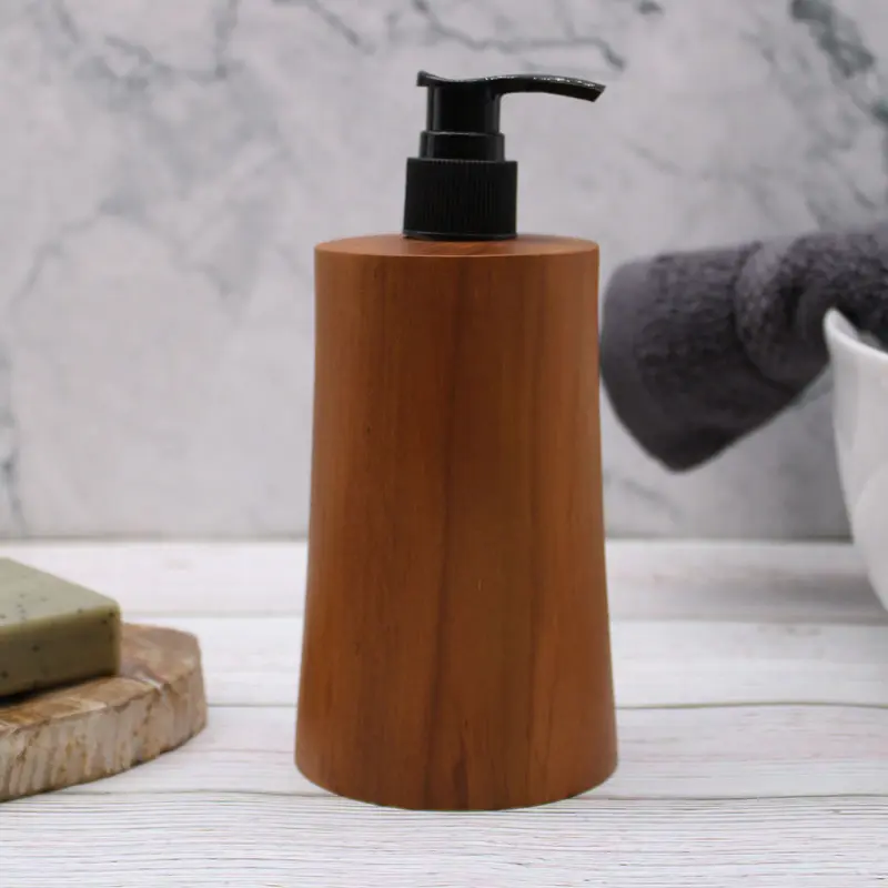 Zeepdispenser van Teakhout – Taps Model – Navulbaar