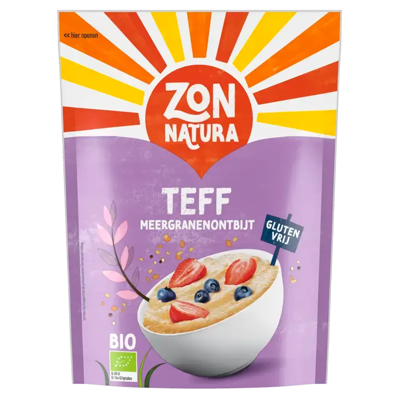 Zonnatura Teff meergranenontbijt glutenvrij
