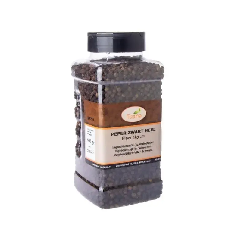Zwarte Peper Korrels in Strooibus 500gr